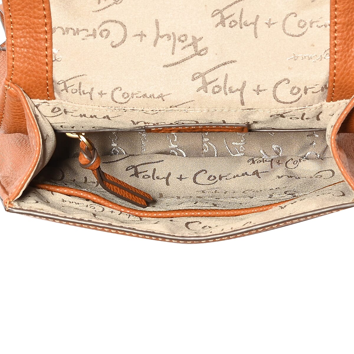 Foley & Corinna Cognac Vegan Leather Lola Backpack image number 3