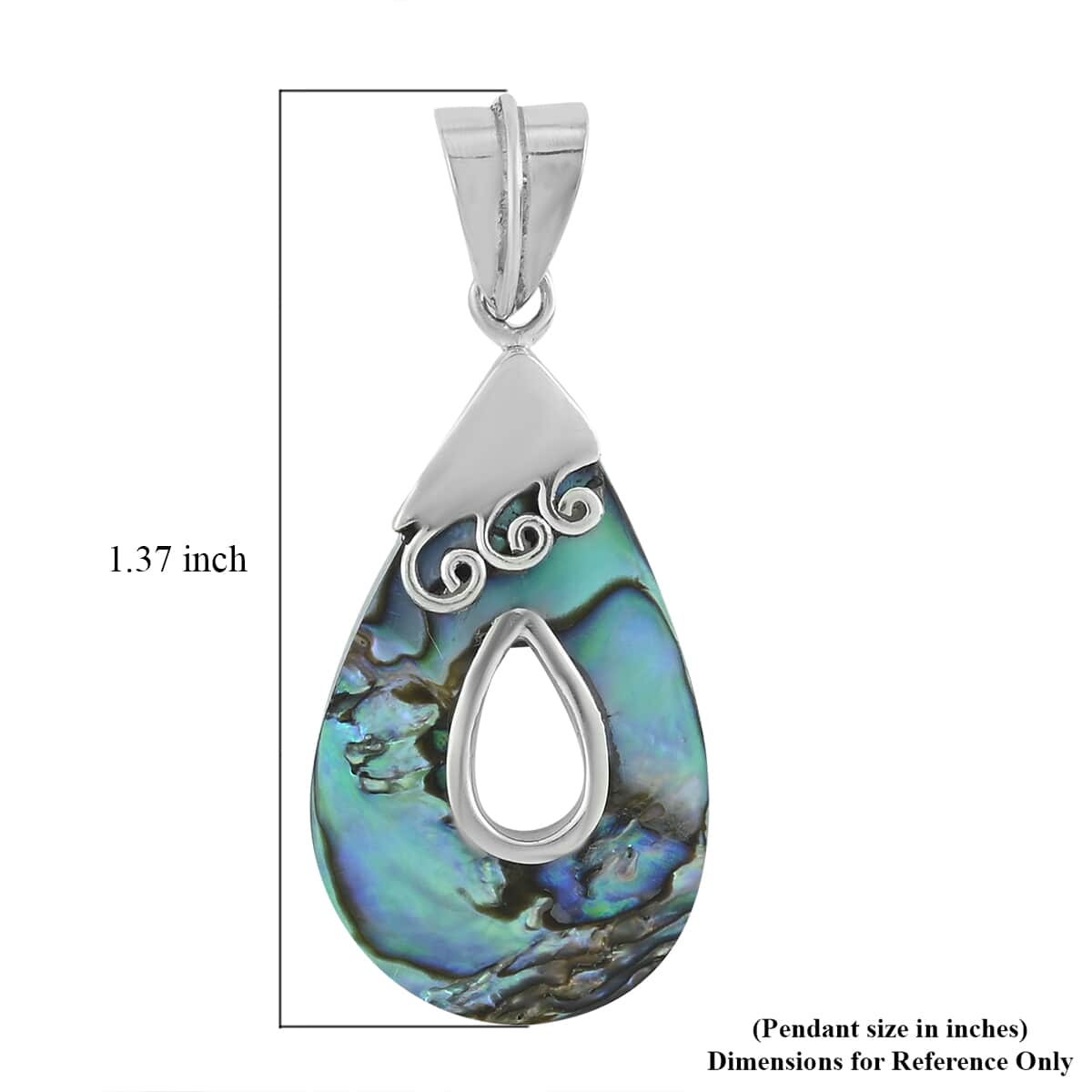 Abalone Shell Pendant in Sterling Silver image number 2