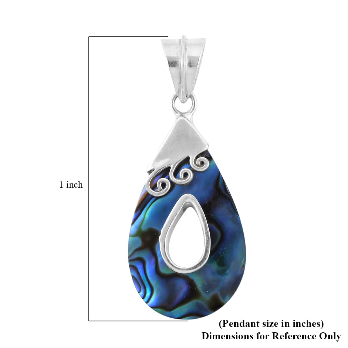 Abalone Shell Pendant in Sterling Silver image number 5