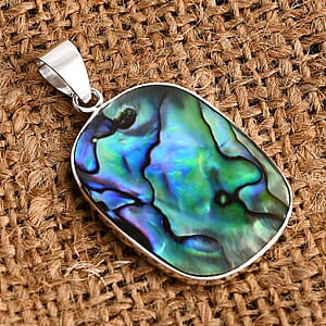Abalone Shell Pendant without Chain in Sterling Silver