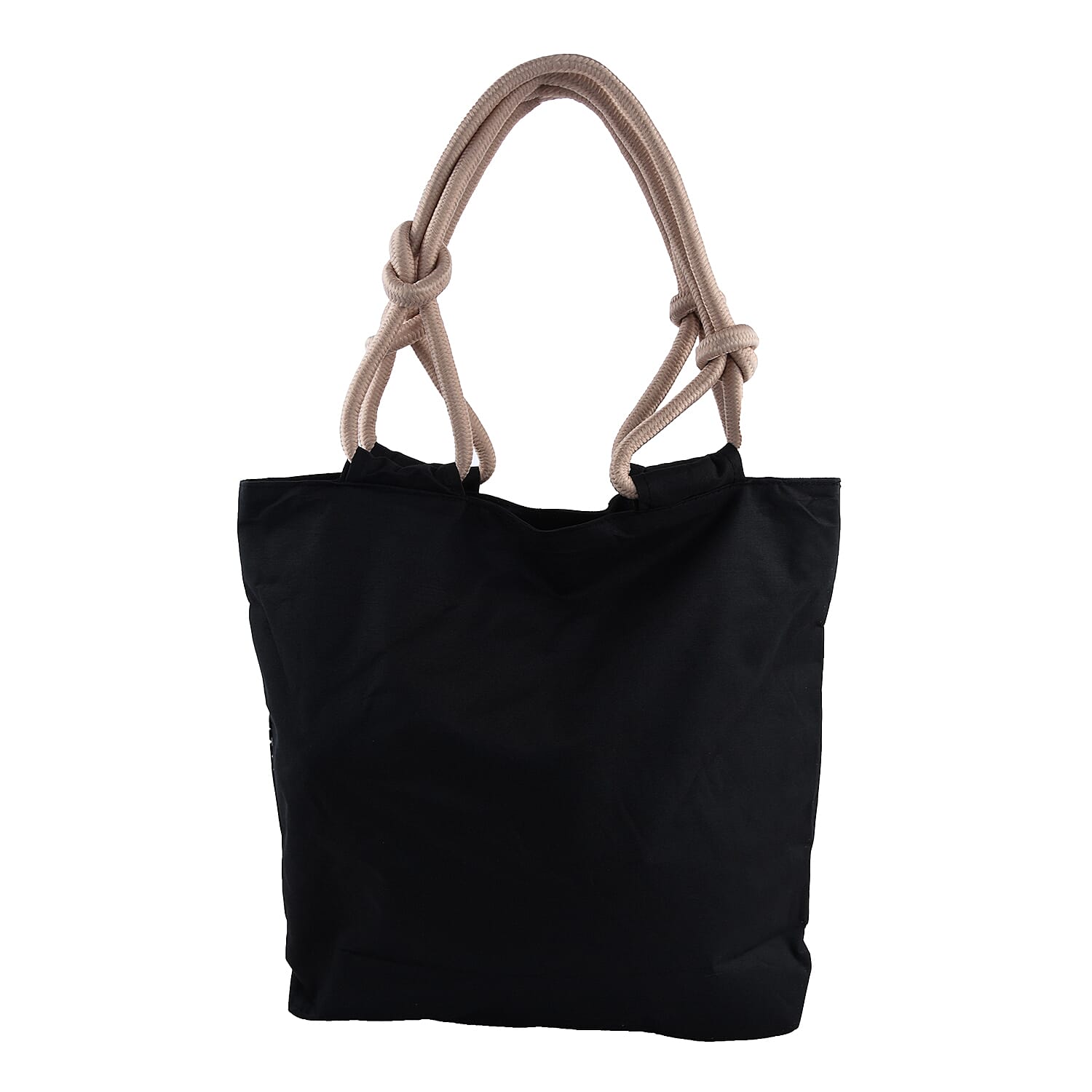 Black Tribal Pattern Neat and Strong Stitching Canvas Tote Bag