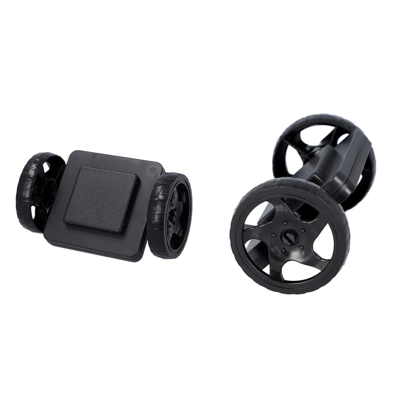 46 Pcs Diy Magnetic Block (15pcs Triangle, 10pcs Square, 5pcs Half Circle, 10pcs Fixture Block, and 6pcs Components Makes 2 Set of Wheels)