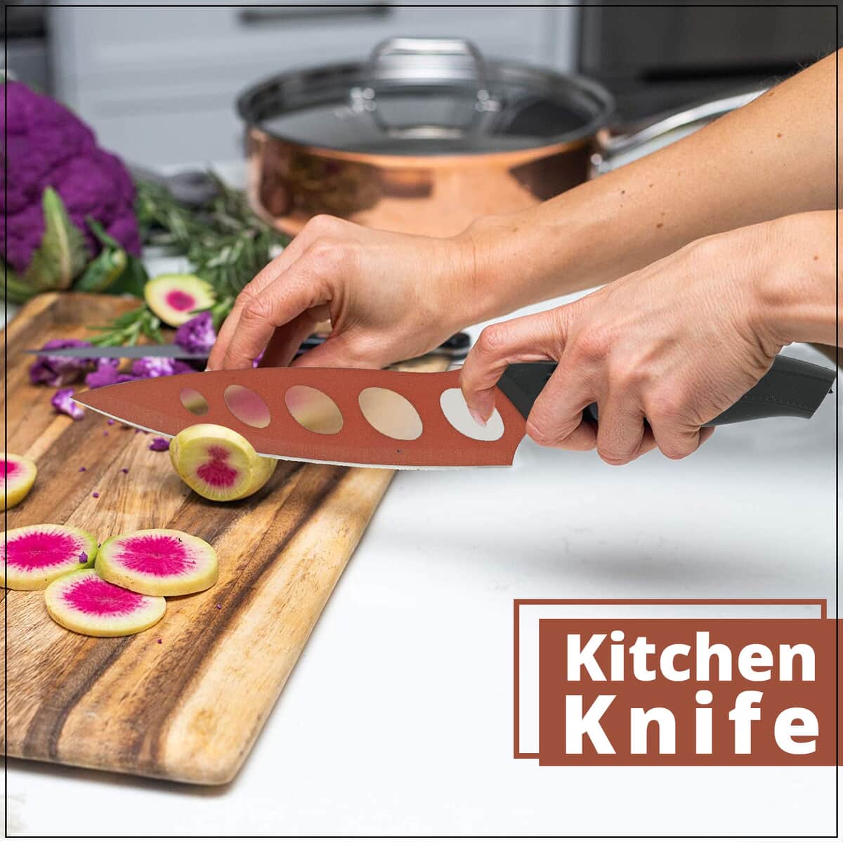 Copper Colored Kitchen Knife image number 1
