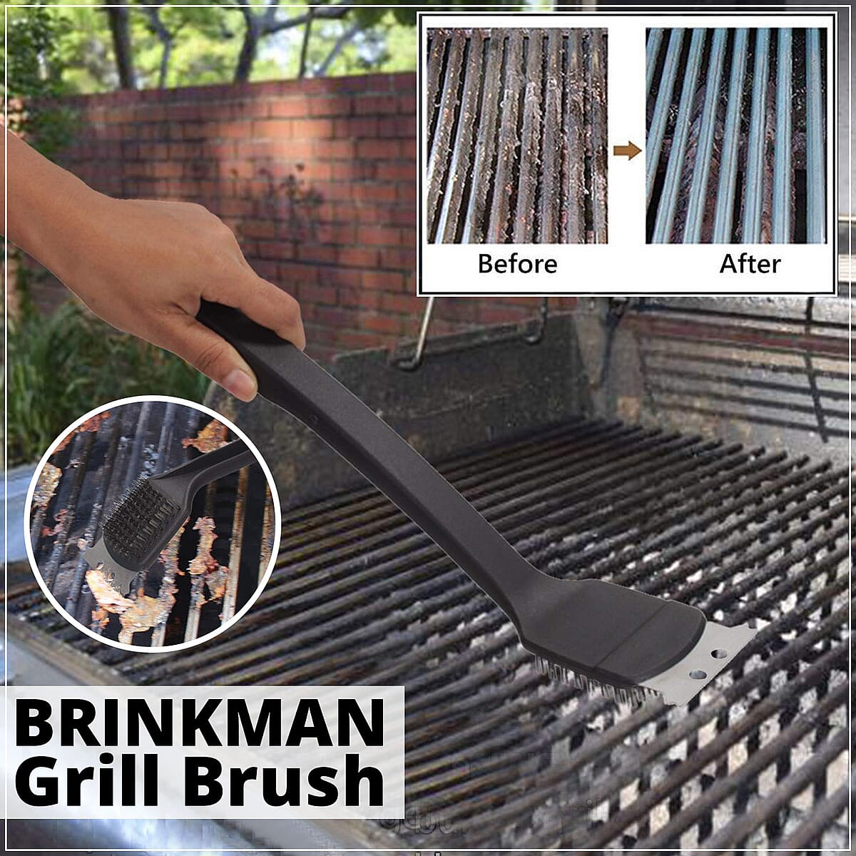 Closeout Brinkam Grill Brush image number 1