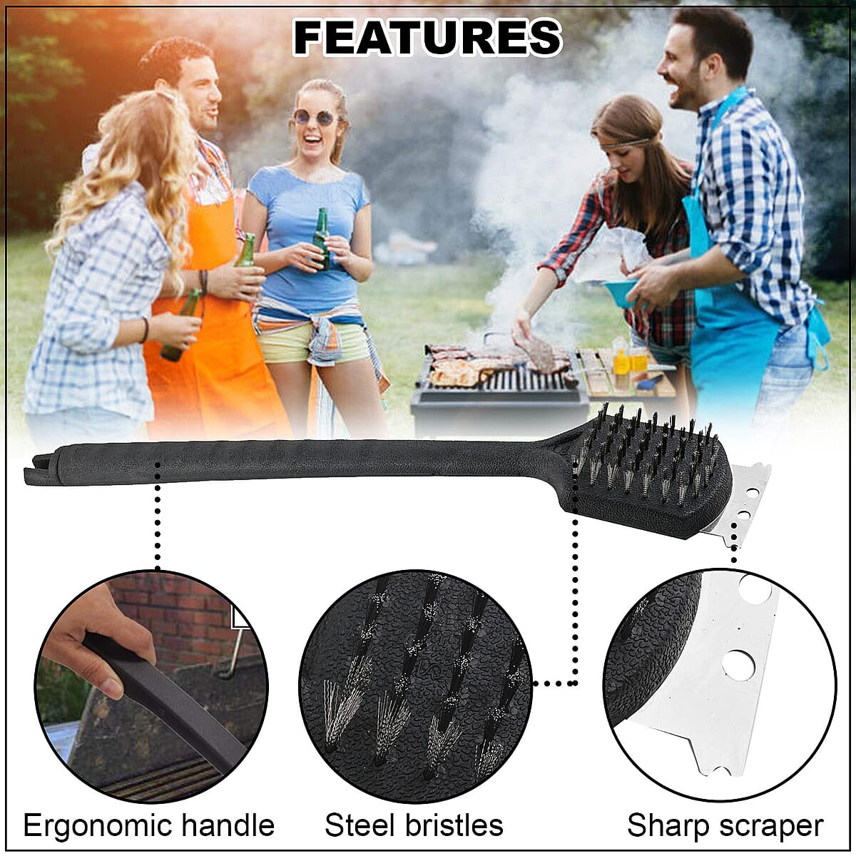 Closeout Brinkam Grill Brush image number 2