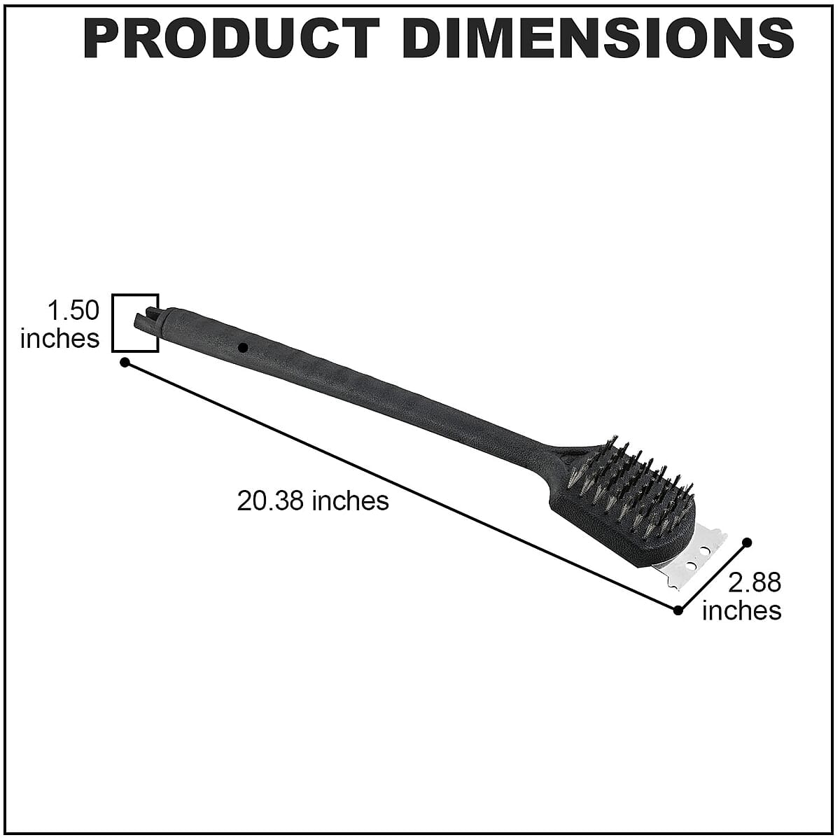 Closeout Brinkam Grill Brush image number 3