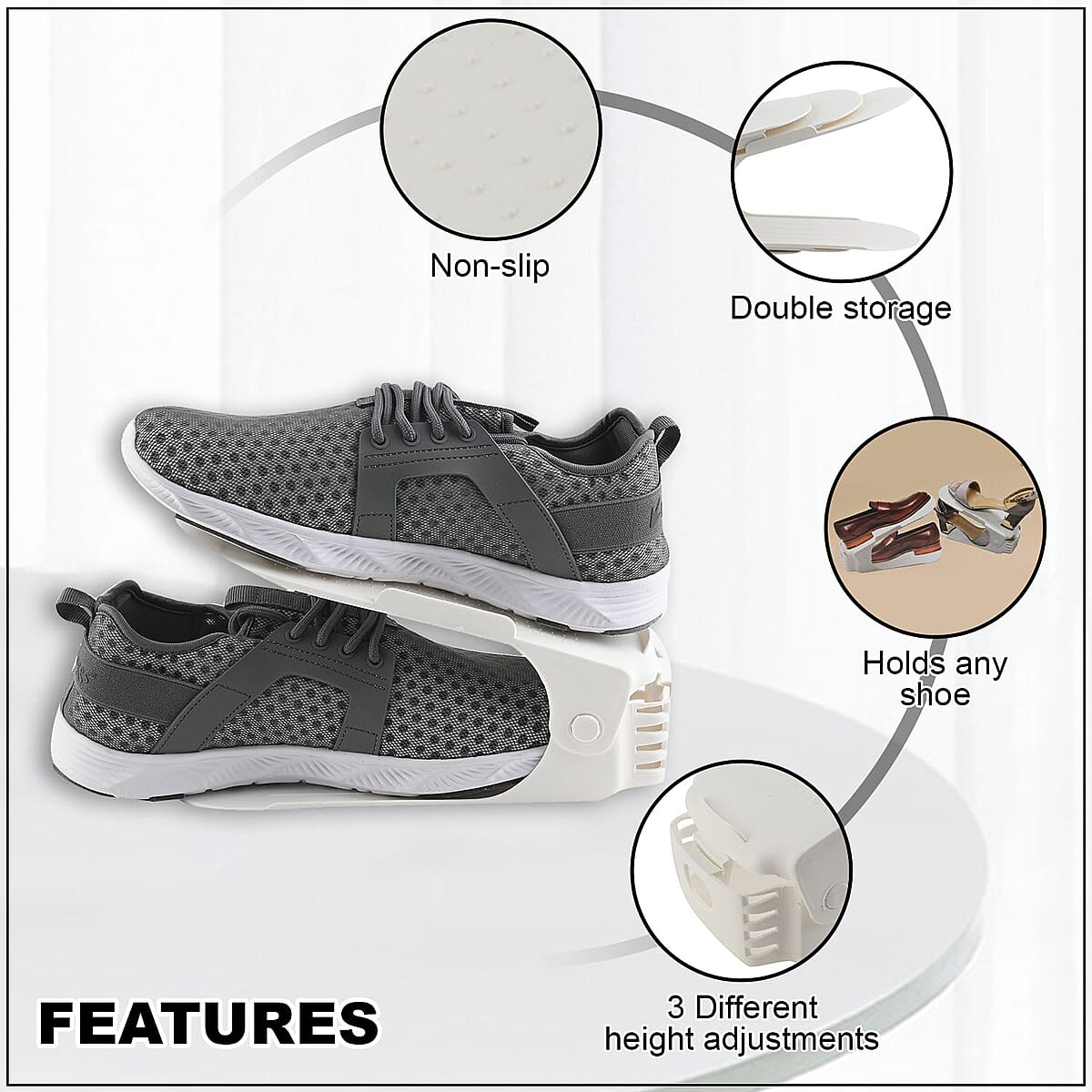 Home Innovations Set of 6 Smart Shoe Organizer  image number 2