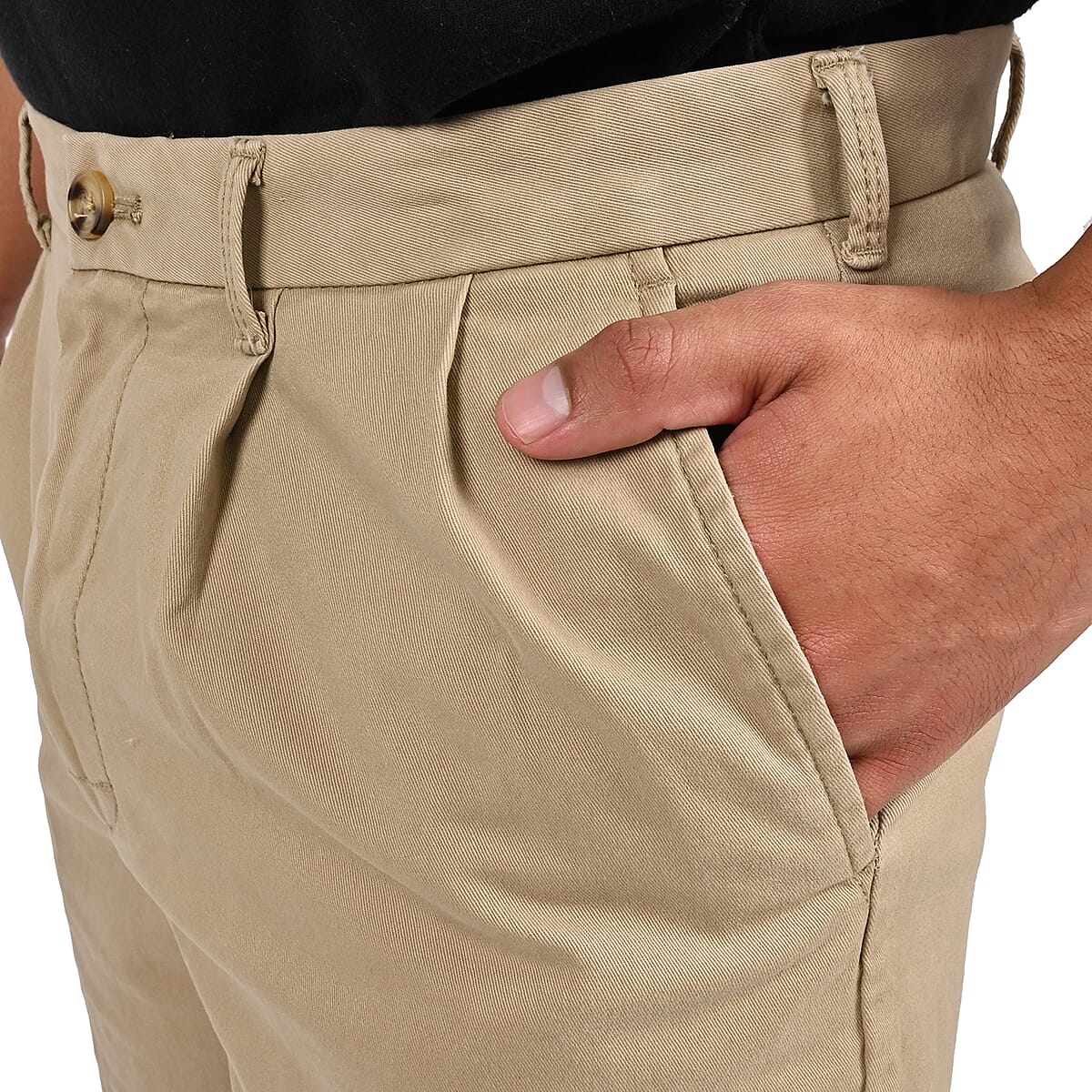 IZOD Saltwater Men's Khaki Double Pleat Short-36 image number 3