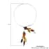 Multi Color Amber 3 Part Choker Necklace 10.5 Inches in Sterling Silver image number 3