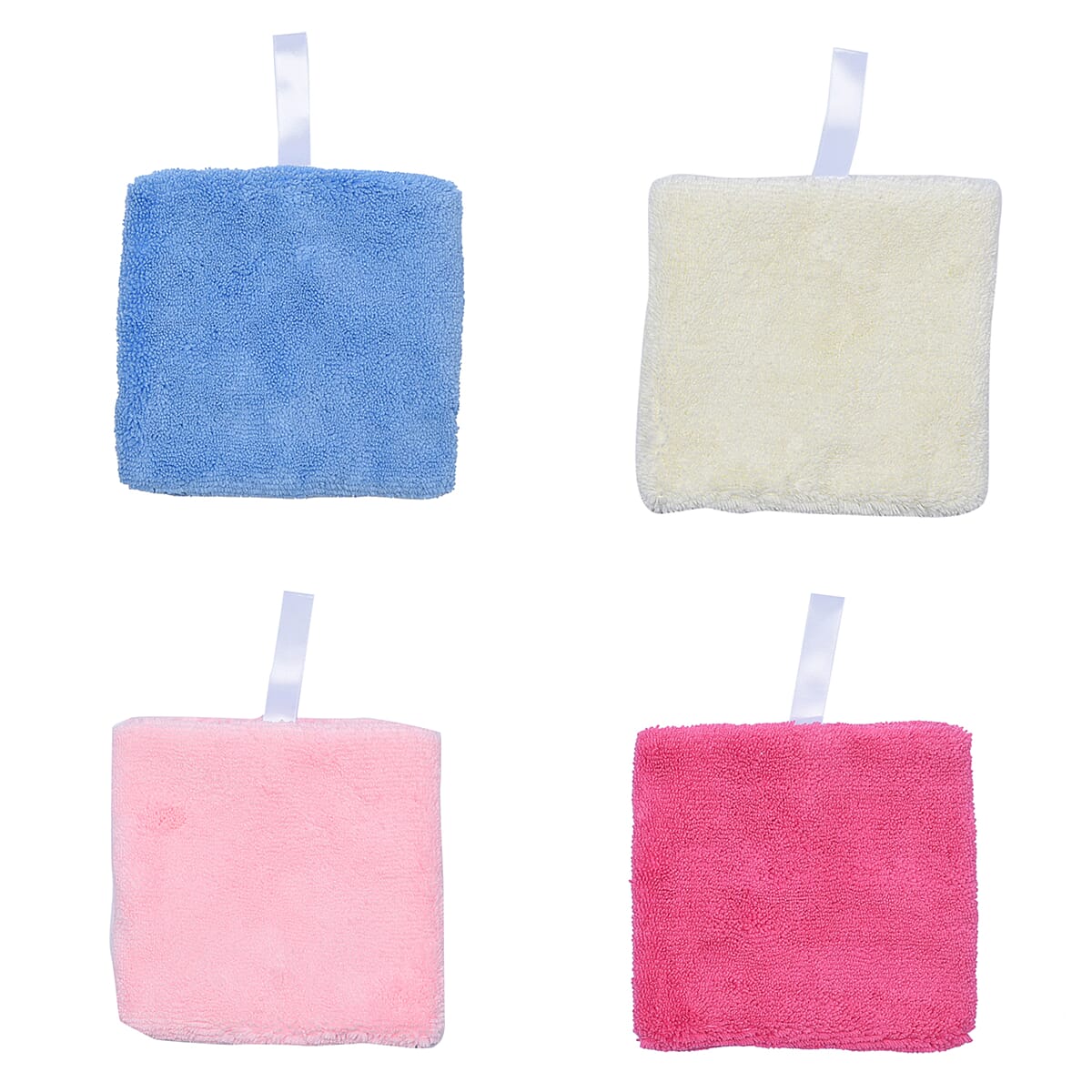 Set of 4 Multi Color Polyester Cleaning Towel image number 2