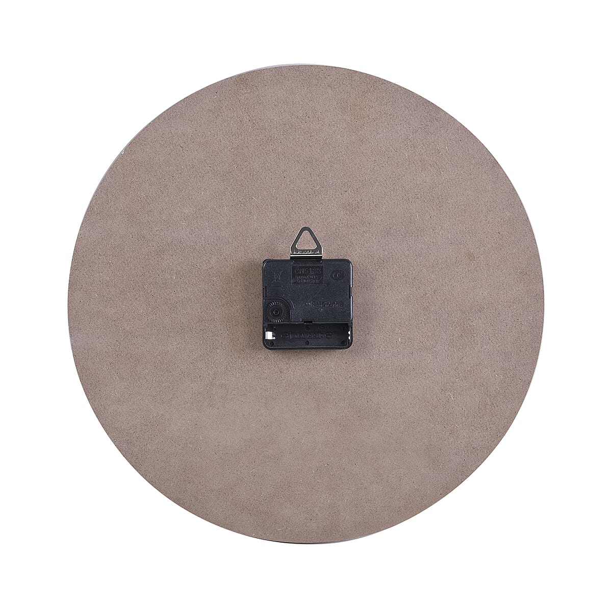 Light Wooden Quartz Sweep Movement Flower Pattern Wall Clock (AAx1 Not Included) | Wall Decor | Wall Art | Modern Wall Clock | Quartz Clock | Wall Clock for Living Room image number 5