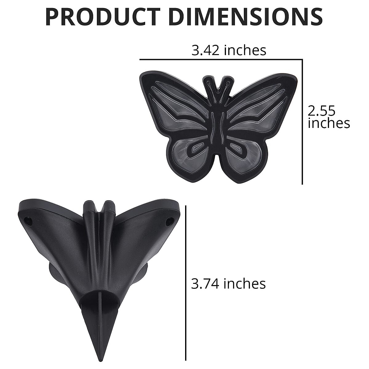 Homesmart Set of 4 Waterproof Butterfly Solar Lights (Purple, Blue, Red and Green Light) image number 3