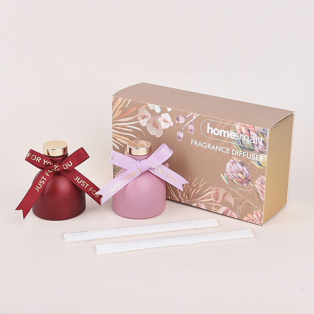 Homesmart Set of 2 50ml Round Fragrance Diffuser (Red-Tresor In Love, Pink- Chance) , Diffuser Sticks , Reed Diffuser , Scent Diffuser , Perfume Diffuser image number 3