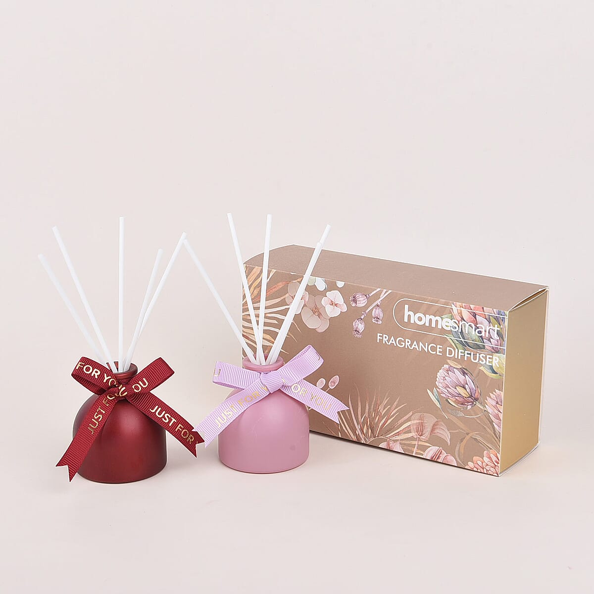 Homesmart Set of 2 50ml Round Fragrance Diffuser (Red-Tresor In Love, Pink- Chance) , Diffuser Sticks , Reed Diffuser , Scent Diffuser , Perfume Diffuser image number 4