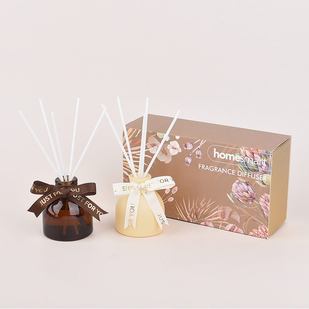 Homesmart Set of 2 50ml Round Fragrance Diffuser (Brown- Zen Tea, Yellow- French Block) , Diffuser Sticks , Reed Diffuser , Scent Diffuser , Perfume Diffuser image number 4