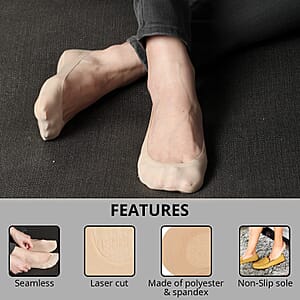 Naturalizer Set of 3 Ultra Low No-Show Shoe Liner (One Size Fits US Women's Shoe Size 5-9.5)