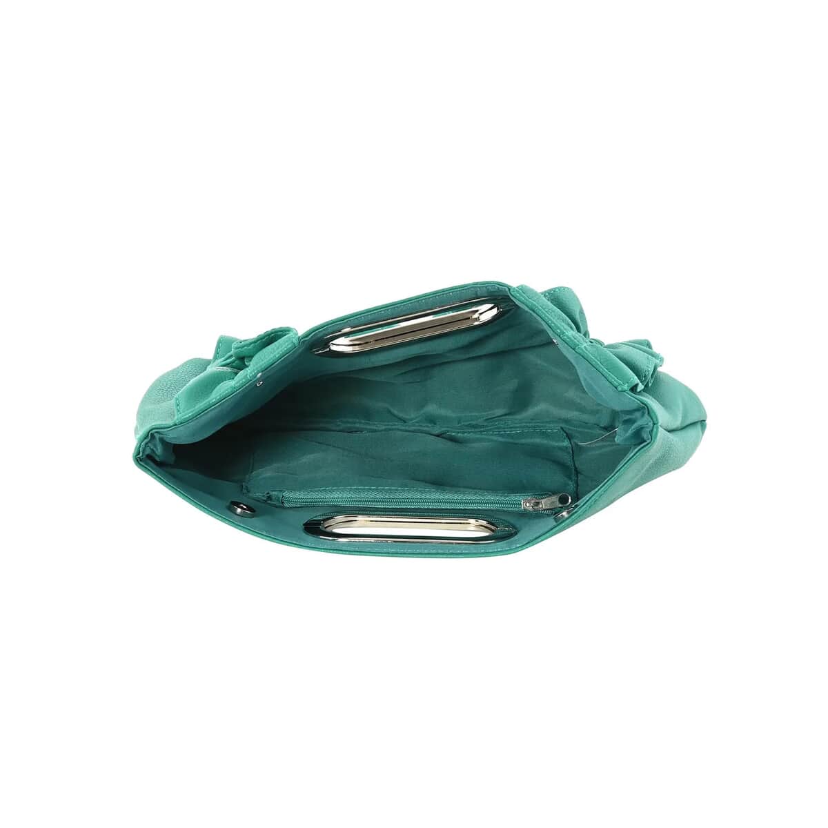 Green Faux Leather Clutch Bag for Women | Women's Designer Clutch Bags | Ladies Clutch image number 5