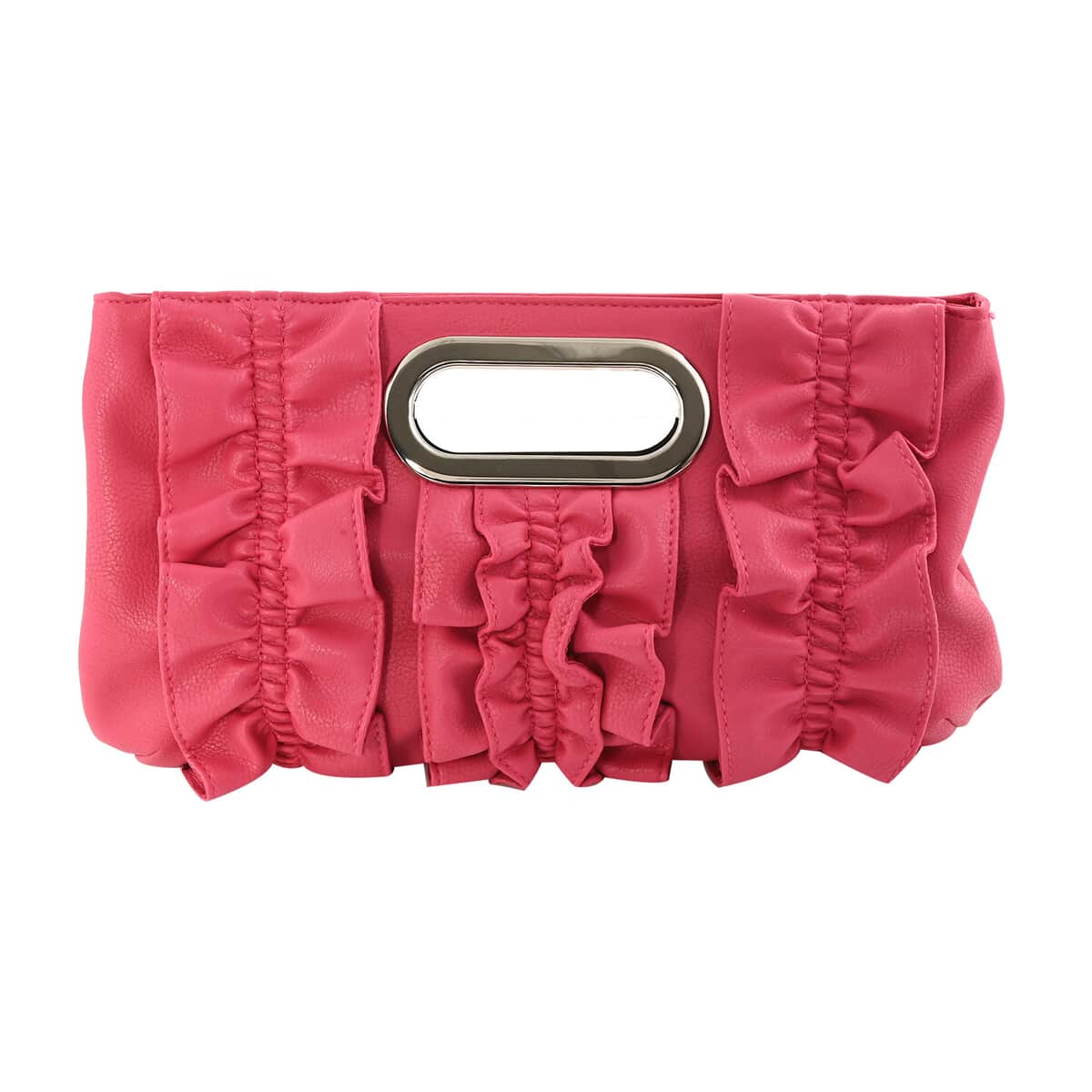 Pink Faux Leather Clutch for Women , Women's Designer Clutch Bags , Ladies Clutch image number 0