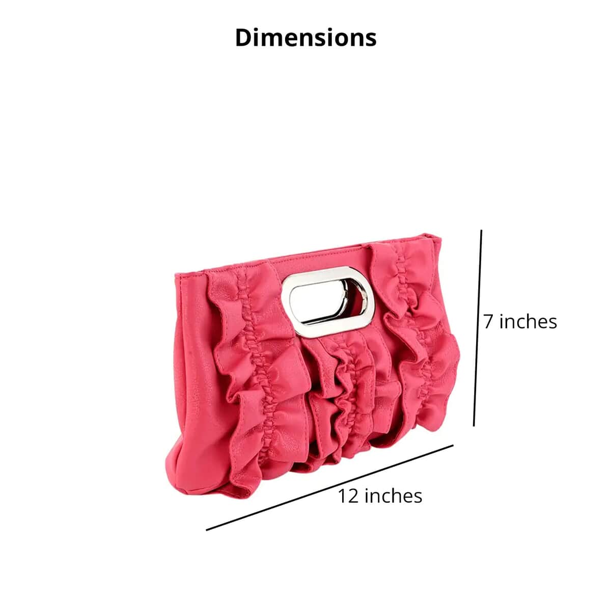 Pink Faux Leather Clutch for Women , Women's Designer Clutch Bags , Ladies Clutch image number 3