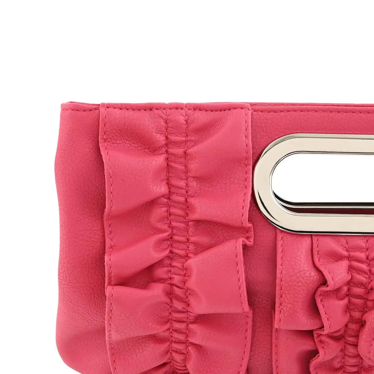 Pink Faux Leather Clutch for Women , Women's Designer Clutch Bags , Ladies Clutch image number 4