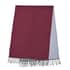 Maroon and Grey Solid Scarf with Tassels image number 0
