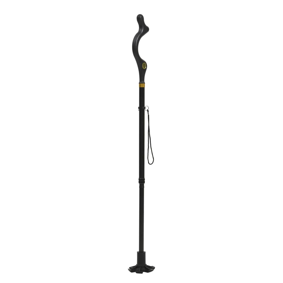 Homesmart Black Posture Cane with 10 Adjustable Height Positions from 40 to 49 Inches image number 0