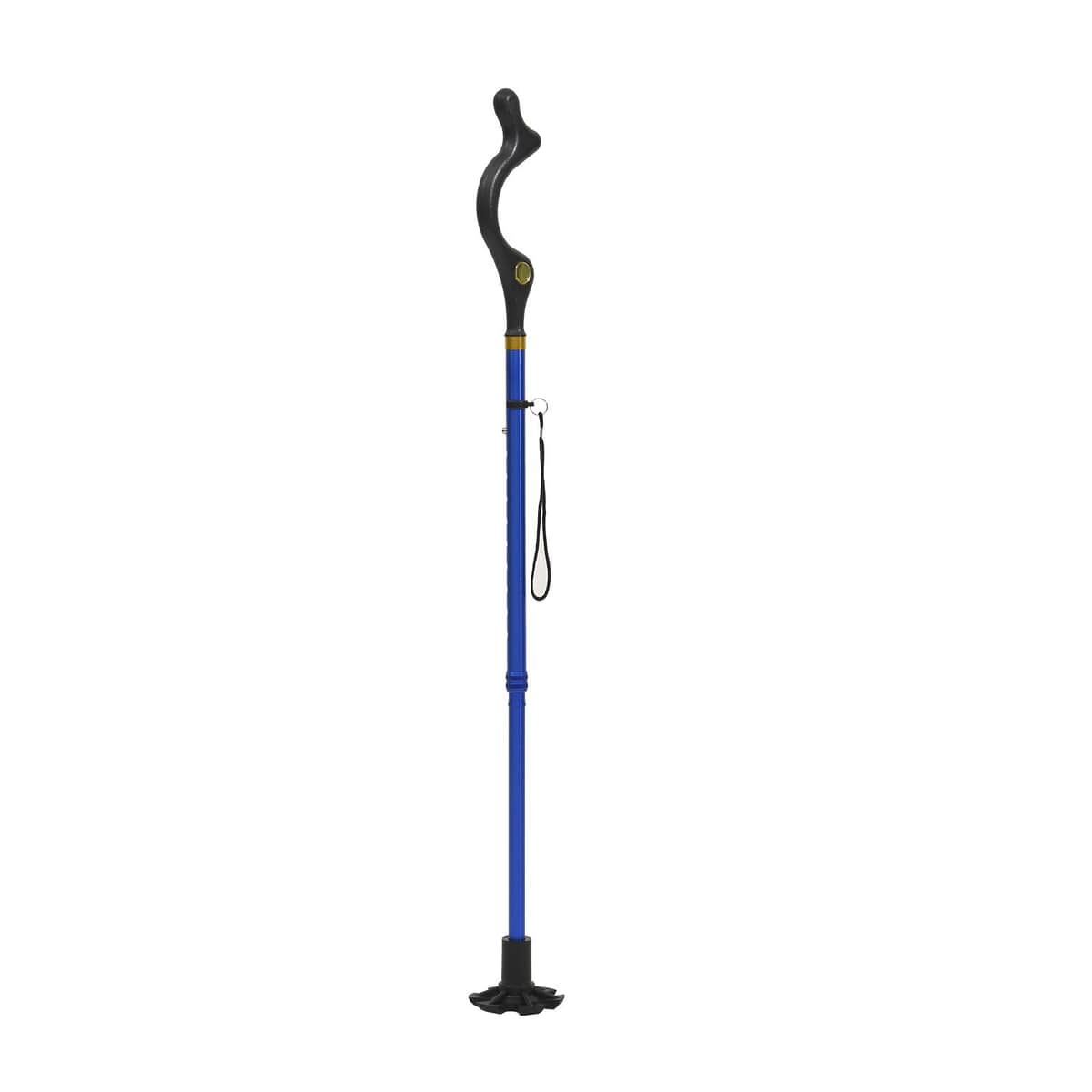 HOMESMART Black Posture Cane with 10 Adjustable Height Positions from 40 to 49 (26.89x4.13) image number 0