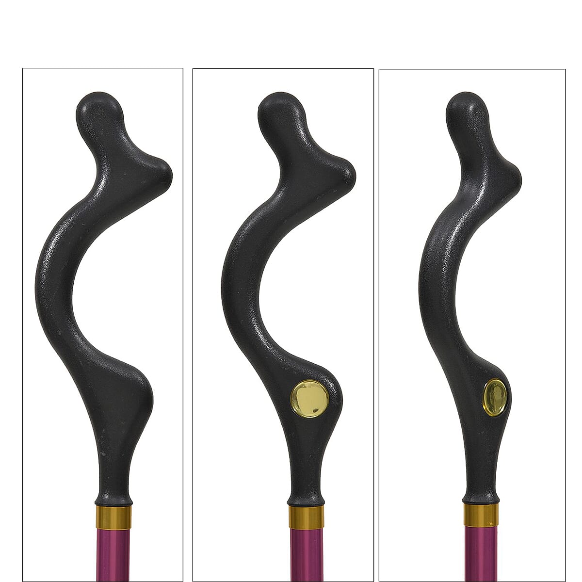 Homesmart Pink Posture Cane with 10 Adjustable Height Positions from 40 to 49 Inches image number 4