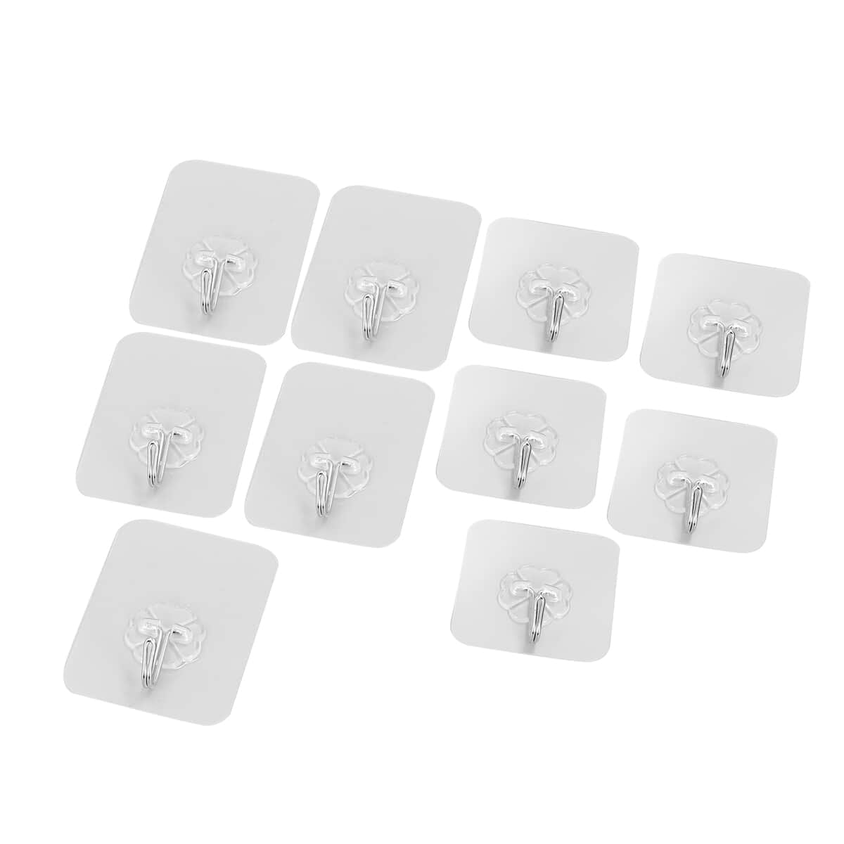 Buy Set of 10 Transparent removable Magic hooks, Self-Adhesive Heavy Duty  Without Nails Hooks for Kitchen, Bathroom, Door Wall at ShopLC.