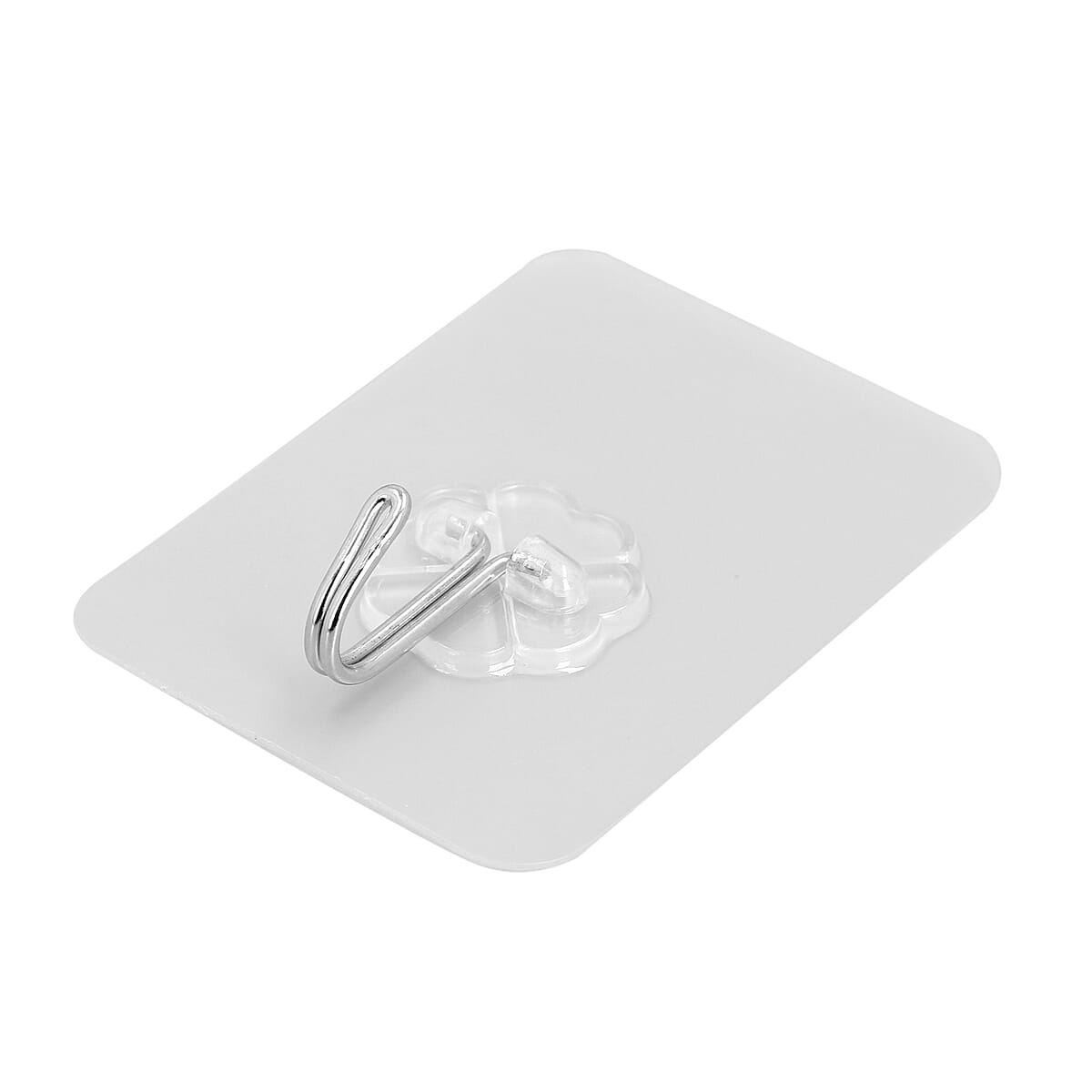 Set of 10 Transparent removable Magic hooks, Self-Adhesive Heavy Duty Without Nails Hooks for Kitchen, Bathroom, Door Wall image number 4