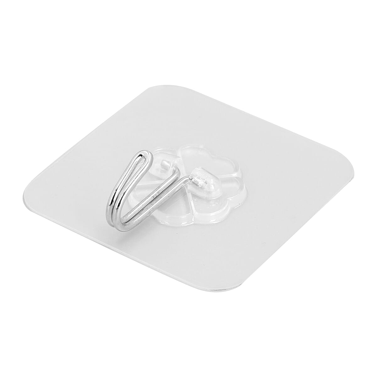 Set of 10 Transparent removable Magic hooks, Self-Adhesive Heavy Duty Without Nails Hooks for Kitchen, Bathroom, Door Wall image number 6