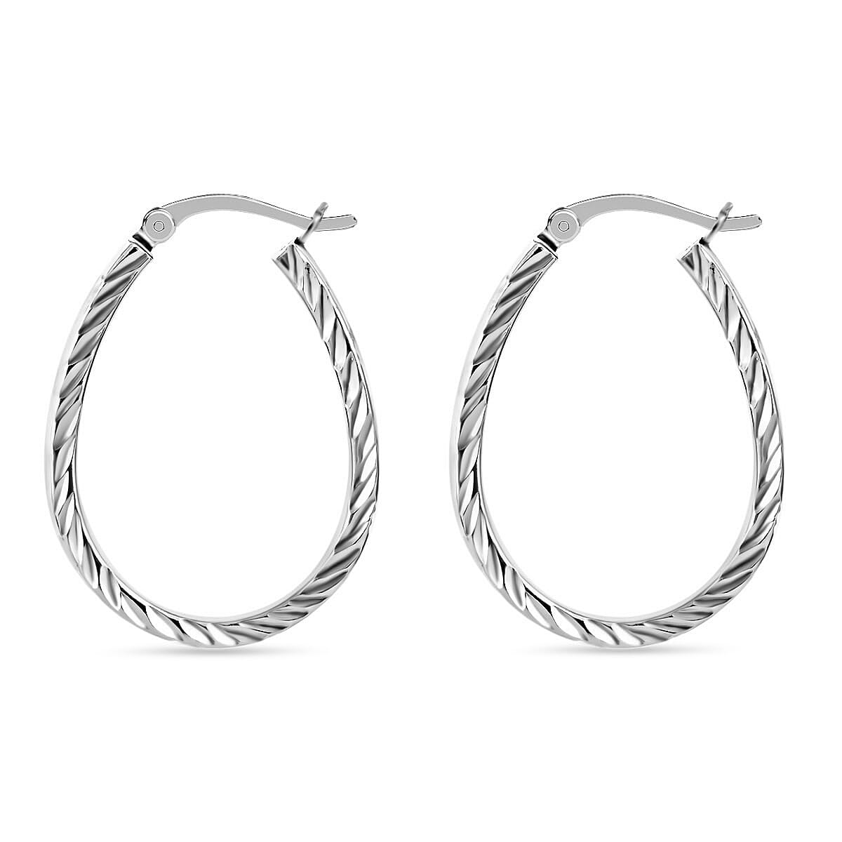 Sterling Silver Hoop Earrings 3.20 Grams