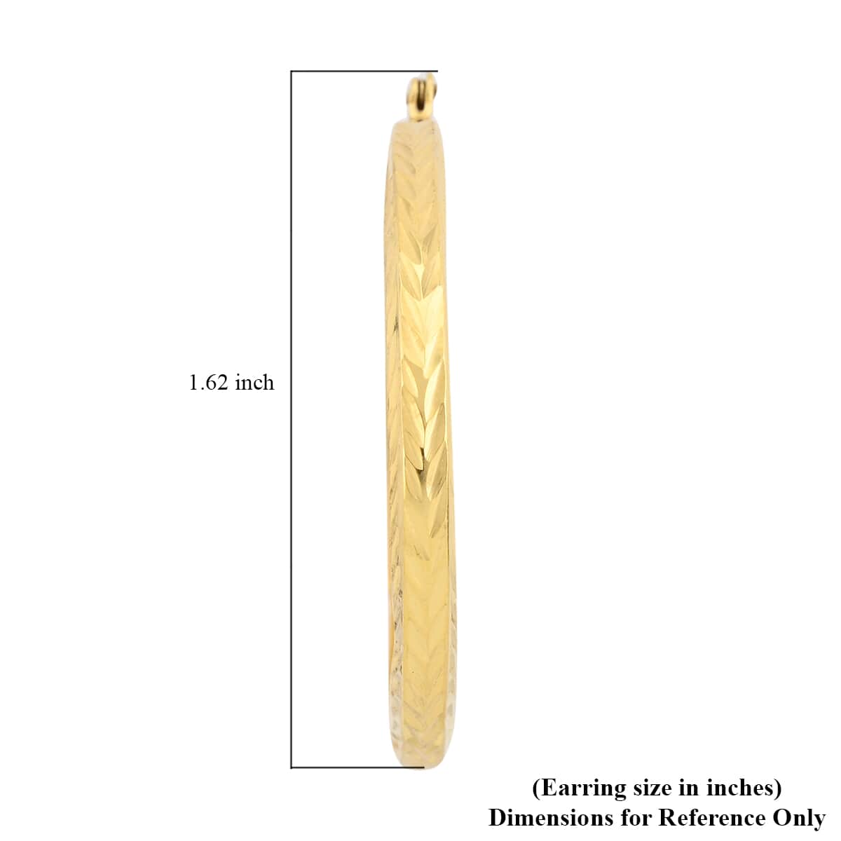 14K Yellow Gold Over Sterling Silver Hoop Earrings 2.90 Grams image number 3