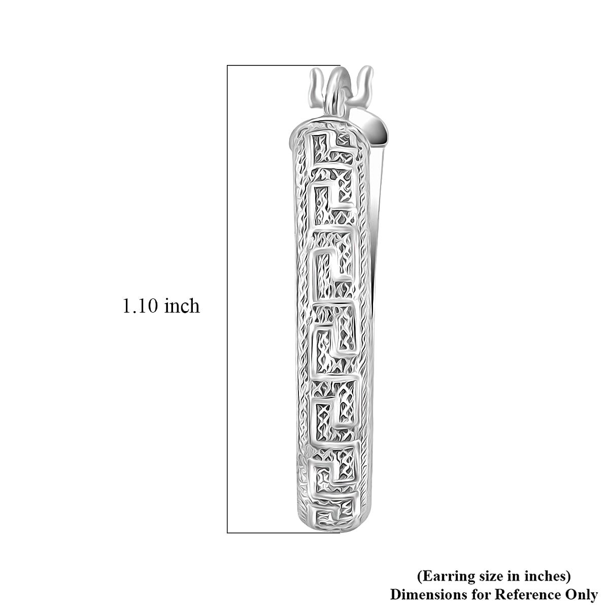 Sterling Silver Hoop Earrings 4.20 Grams image number 4