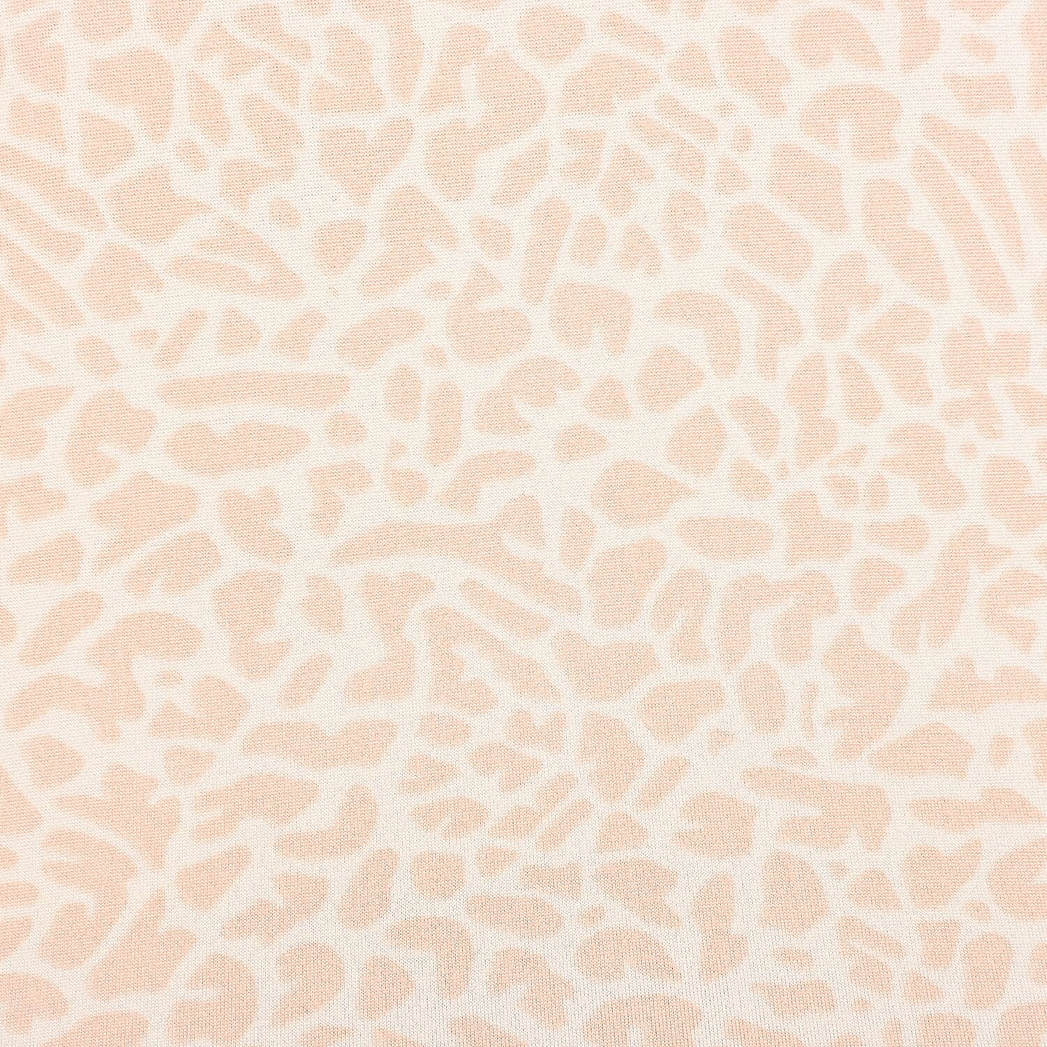 Tamsy Blush Giraffe Brushed Microfiber Tunic Sleep Shirt - L