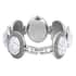 Strada Japanese Movement White Howlite Bracelet Watch in Silvertone 100.00 ctw image number 3