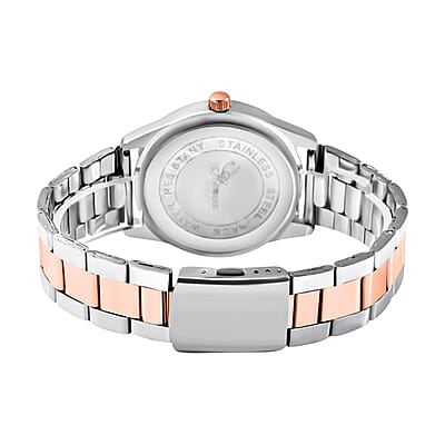 Genoa Miyota Japanese Movement Replica Coin Eagle Pattern Watch with ION Plated RG and Stainless Steel Strap (40mm), Bracelet Watch for Women, Quartz Watch, Japan Movt Watch