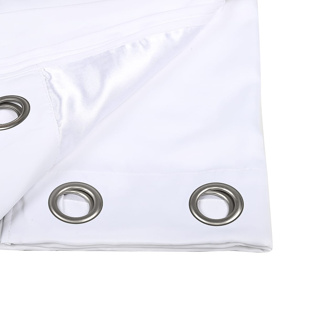 DARK ROOM Neil Solid Blackout Curtain Pair - White image number 1