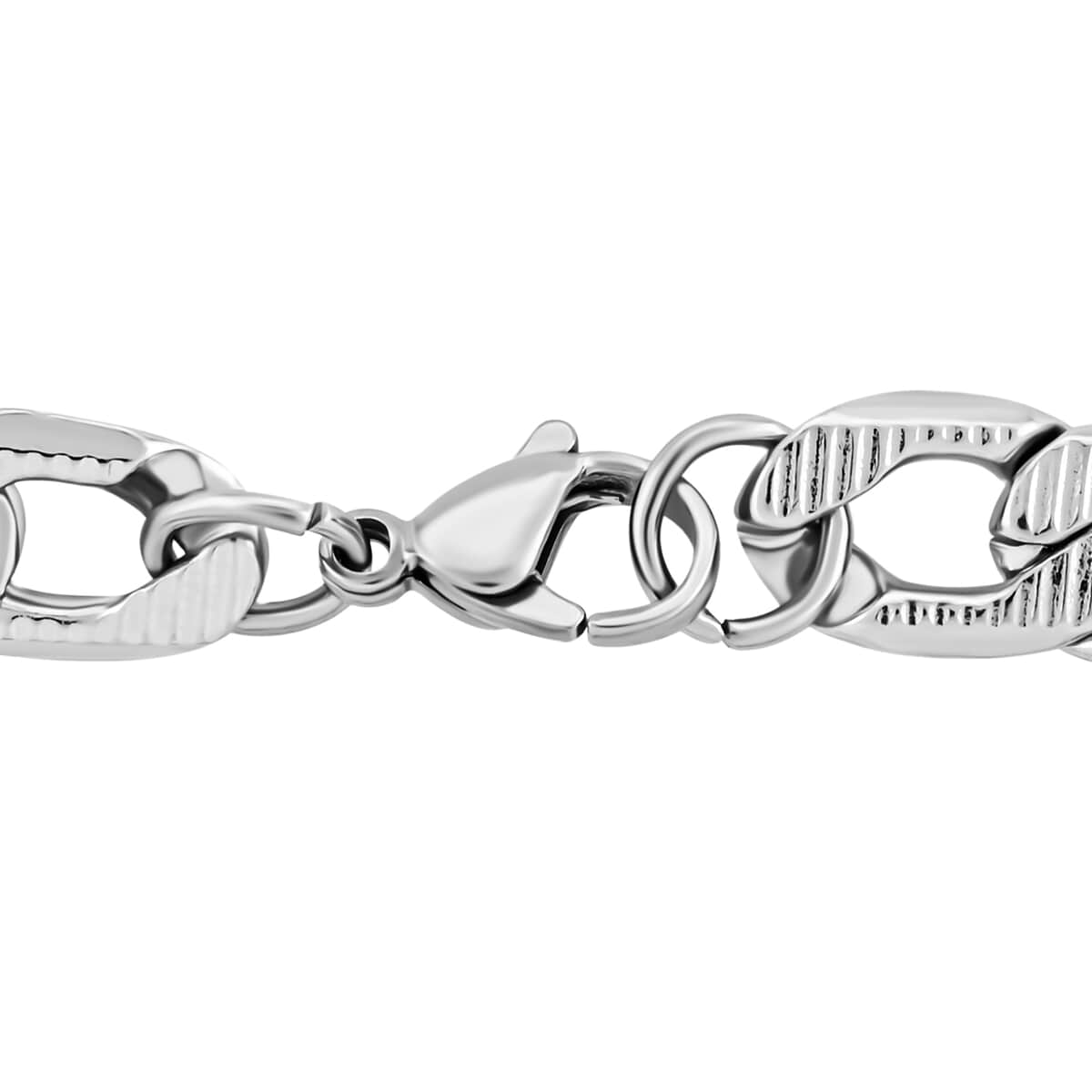 Curb Chain Bracelet in Stainless Steel (8.00 In) 13.60 Grams image number 1