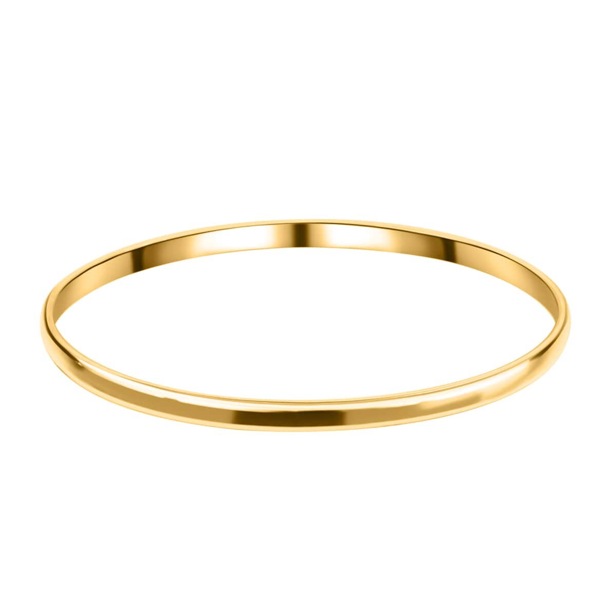 7 Stack Bangle Bracelet in ION Plated Yellow Gold Stainless Steel (8.00 In) 72.80 Grams image number 1