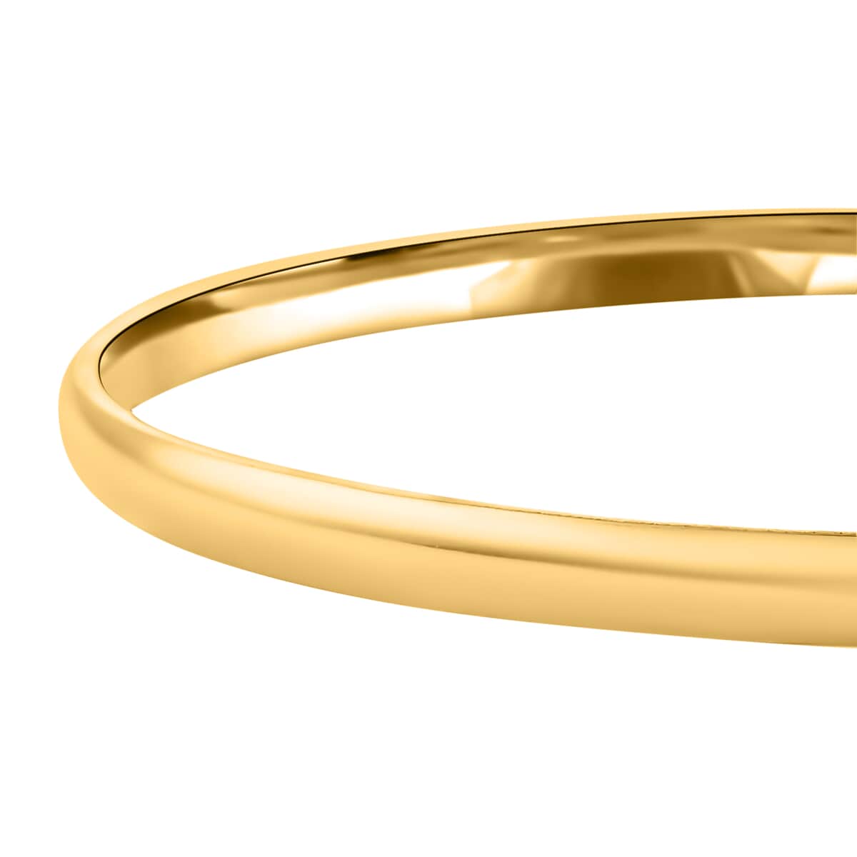 7 Stack Bangle Bracelet in ION Plated Yellow Gold Stainless Steel (8.00 In) 72.80 Grams image number 2