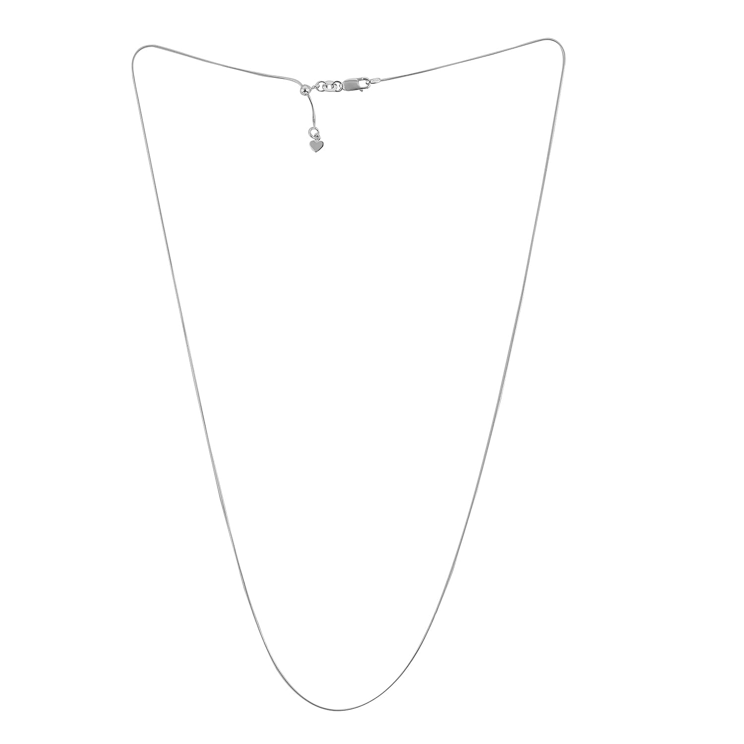 Adjustable Snake Chain 24 Inches in Sterling Silver 3.50 Grams