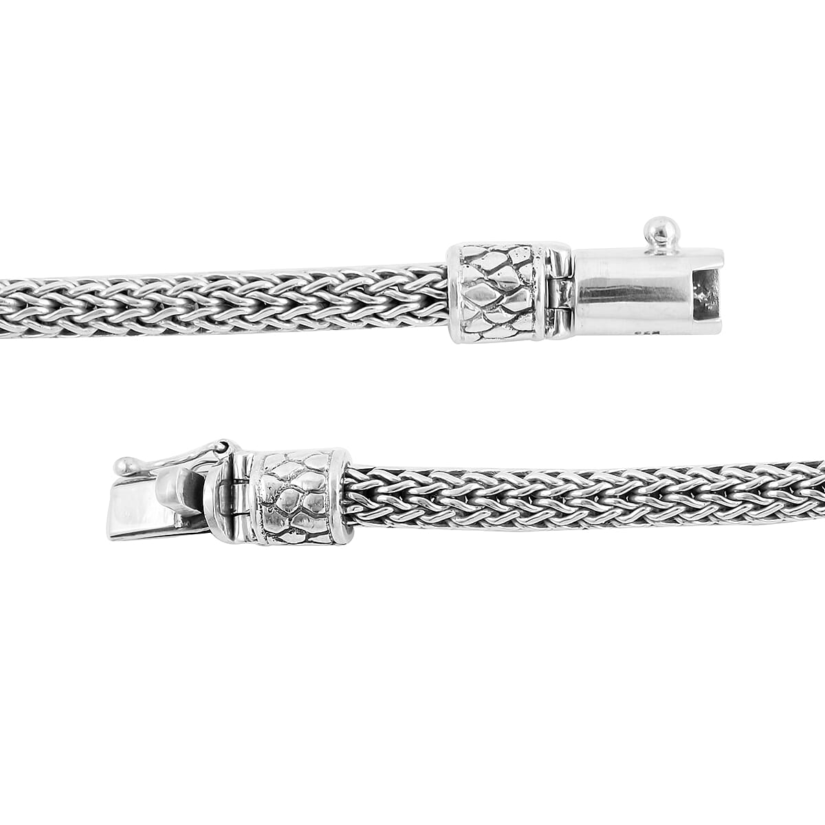 BALI LEGACY Sterling Silver Dragon Tulang Naga Bracelet (7.50 In) 63.40 Grams image number 4