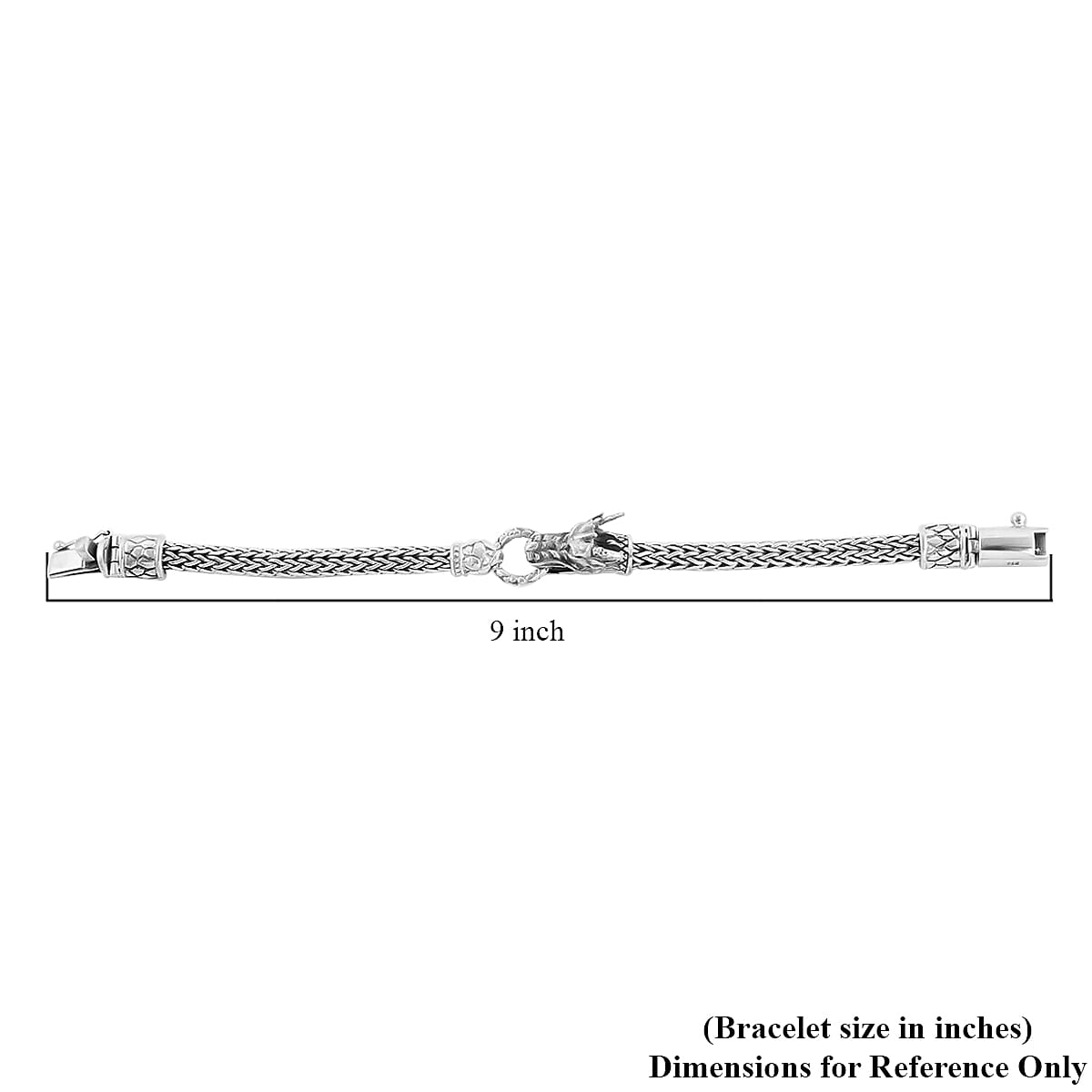 BALI LEGACY Sterling Silver Dragon Tulang Naga Bracelet (7.50 In) 63.40 Grams image number 5