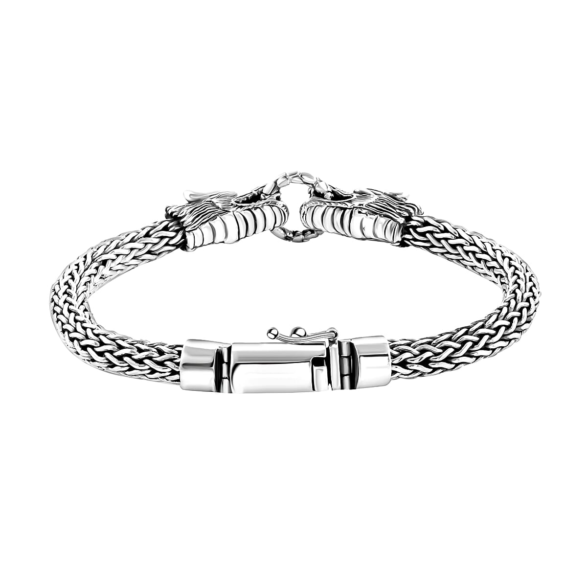 Bali Legacy Sterling Silver Dragon Bracelet (7.50 In) 55.70 Grams image number 2
