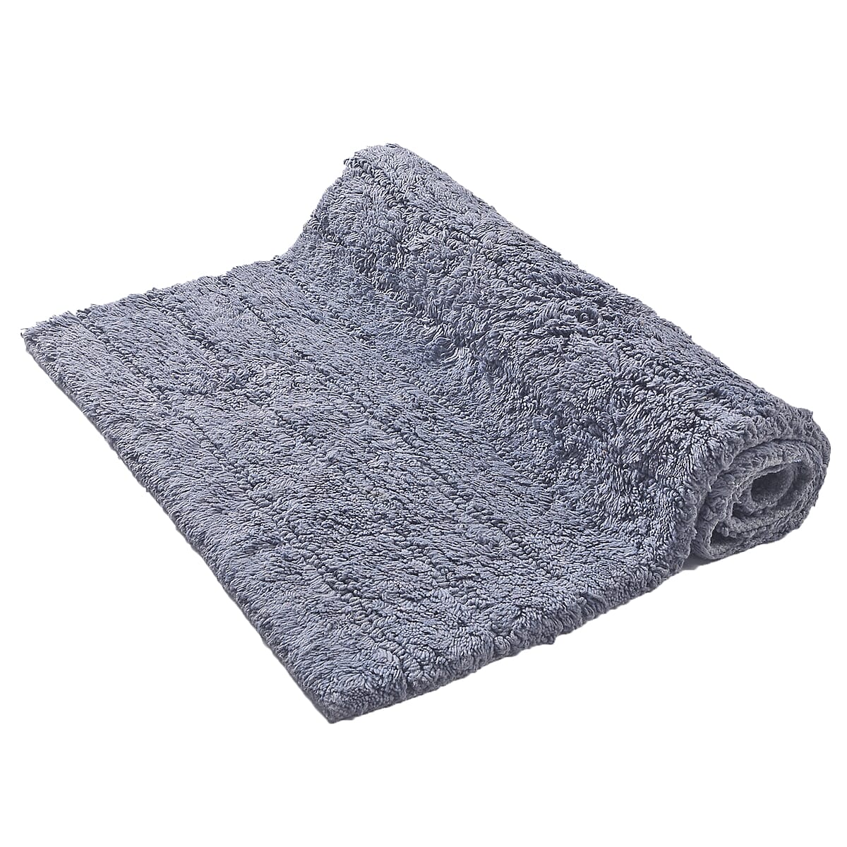 Set of 2 Gray Bath Mat with Latex Backing image number 5