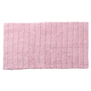 Set of 2 Blush Bath Mat with Latex Backing