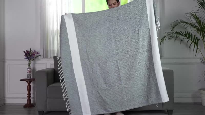 Cotton Woven Throw Blanket