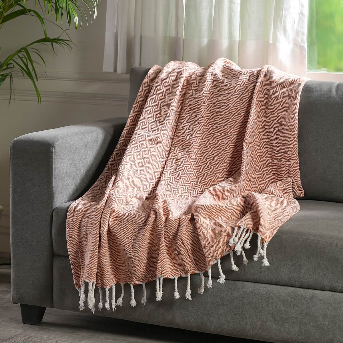 Cotton Woven Throw Blanket image number 0