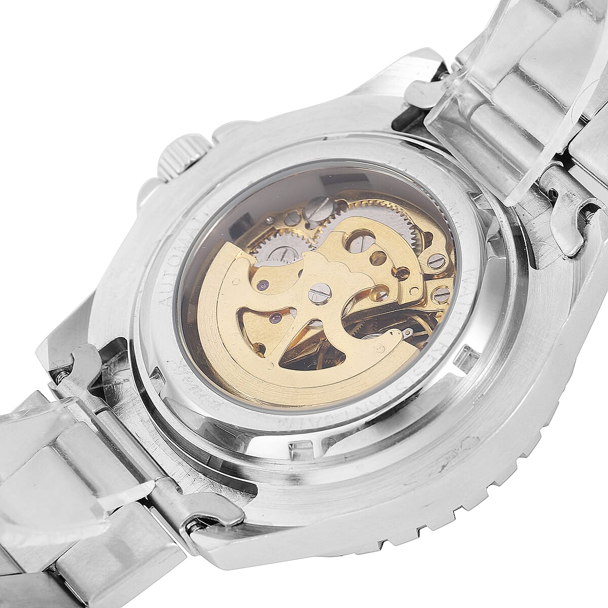 Genoa Automatic Mechanical Movement Watch in Stainless Steel Strap (46mm) image number 5